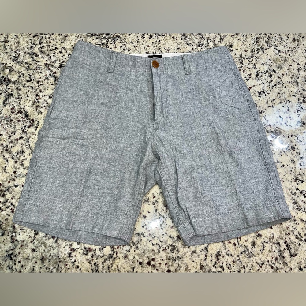 J.Crew Cotton Chambray 'Club' Bermuda Shorts